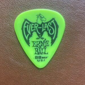 Neon Green Guitar Pick